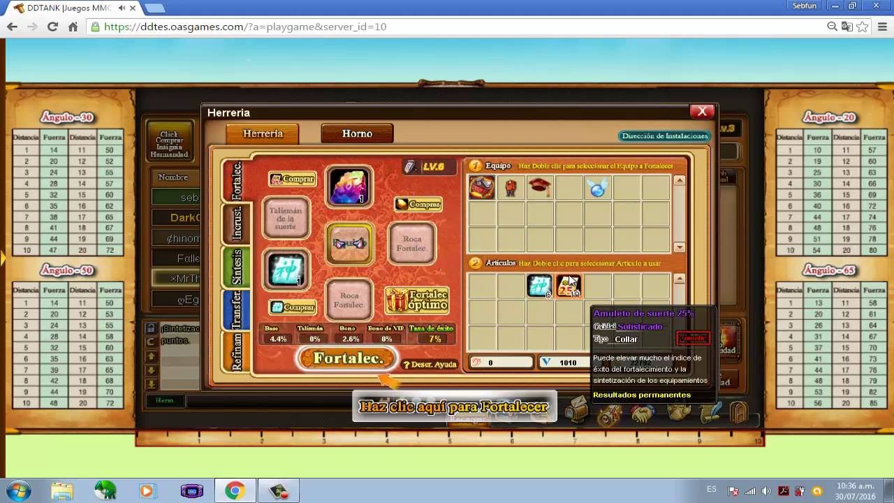 subiendo 10+ arma - DDtank español