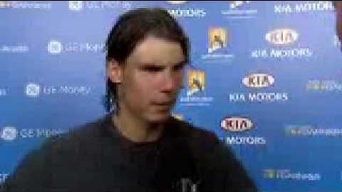 Australian Open 2009 Rafael Nadal - Post Macth Interview