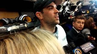 Justin Schultz after his first skate with Pens