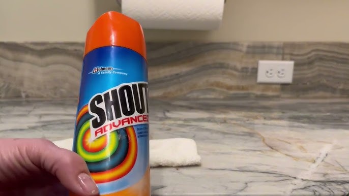 Shout Advanced Foaming Grease and Oil Laundry Stain Remover for Clothes, 18  oz Grease Busting Foam