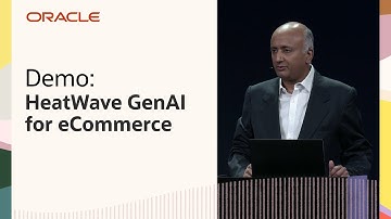 Oracle HeatWave GenAI Demo for eCommerce Applications: Oracle CloudWorld 2024