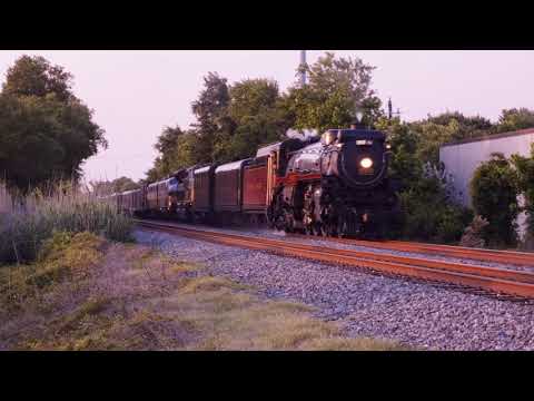 Canadian Pacific 2816 "Empress" Steam Locomotive train in Houston, TX on 25 May 2024