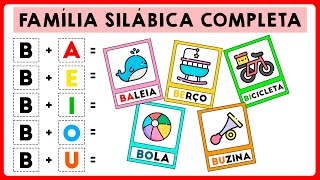 Família silábica completa / Alfabetização infantil / Vídeo educativo/ Silabário