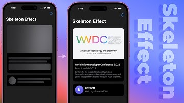 SwiftUI Skeleton View - Skeleton Loading Animations - iOS 16+