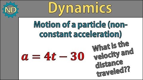 Dynamics - Integrating Acceleration Example