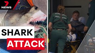 Great white shark turns on teenage boy fishing off Glenelg | 7 News Australia