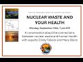 Nuclear Waste and Your Health - Cindy Folkers and Mary Olson - Sept. 2024