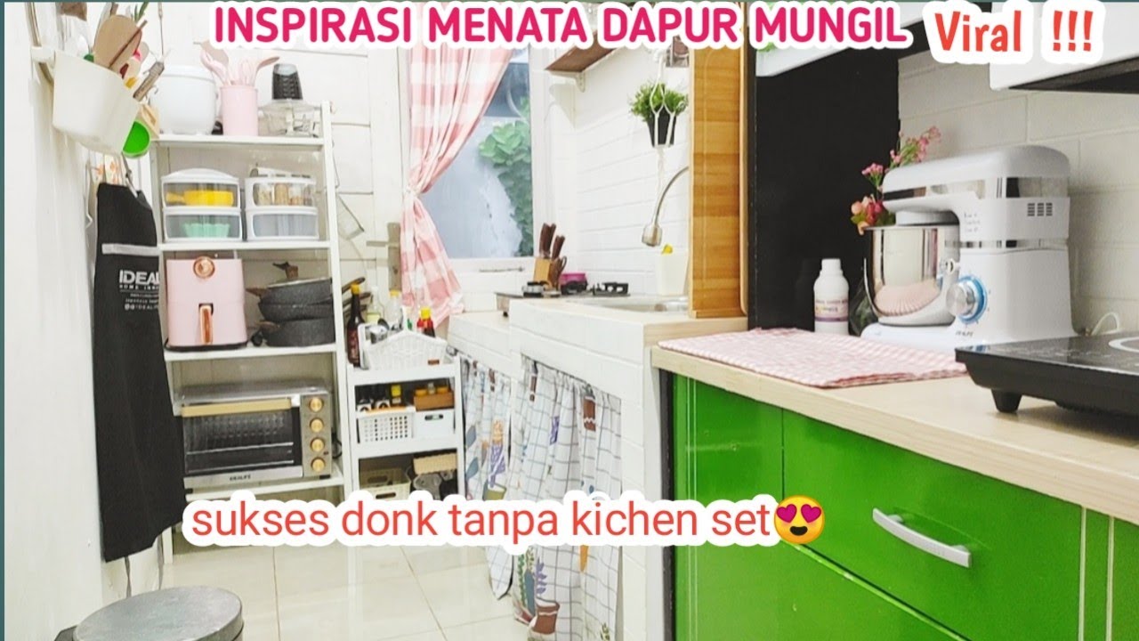 SUKSES ⁉️MENATA DAPUR DAN RAK DAPUR MUNGIL TANPA KITCHEN SET | BERES BERES DAPUR MINIMALIS VIRAL