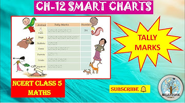 CHAPTER-12 SMART CHARTS | CLASS 5 MATHS | TALLY MARKS | PROBLEMS OF TALLY MARKS | #education #cbse