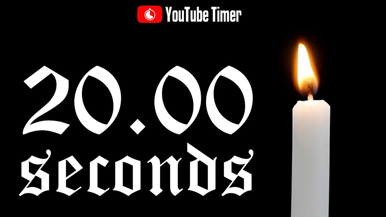 20 SECONDS Timer Countdown 🔥 Candle 🕯 - YouTube