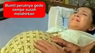 Review film: bumil cantik ga bisa melahirkan karena perutnya terlalu besar.