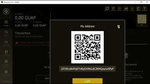 Generating A New Guapcoin Address In A Guapcoin Windows or Mac Wallet