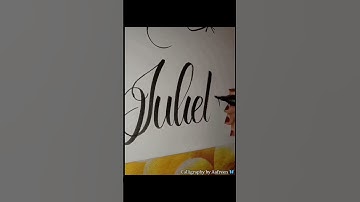 Requested name:-Julieta..If u want your name comment below❤️👇#Calligraphy #names #Shorts #trending