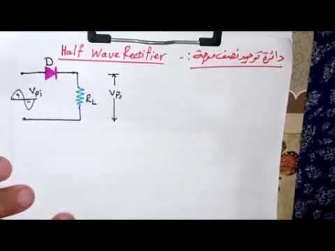 دائرة توحيد نصف الموجة Half Wave Rectifier
