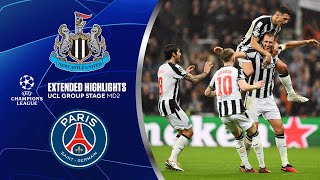 Newcastle United vs. Paris SaintGermain: Extended Highlights | UCL Group Stage MD 2 | CBS Sports