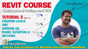 Revit Tutorial for Beginners | Part 3 A: Creating Levels, Plans, Elevations & Sections in Revit 2025