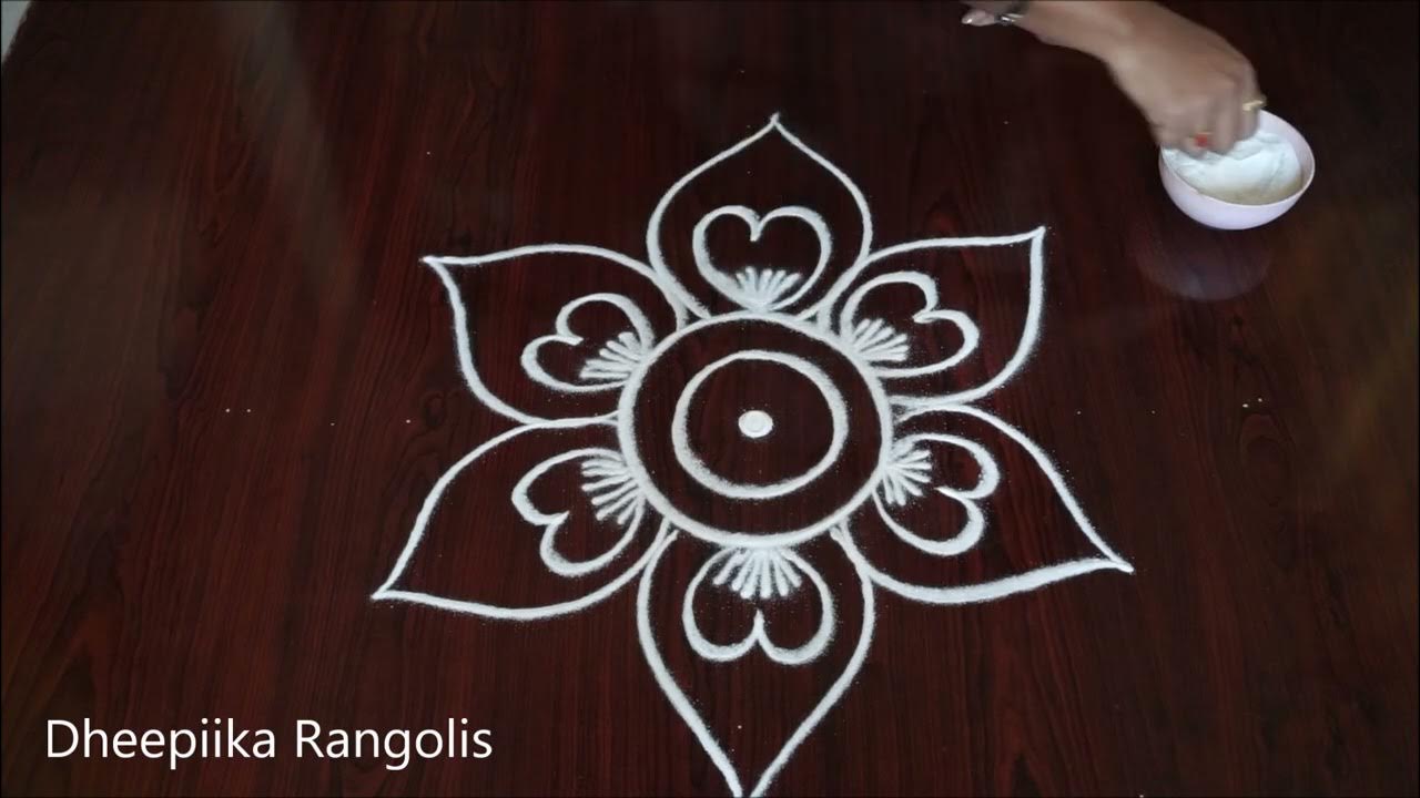 Beautiful freehand muggulu design Latest Rangoli Design ...