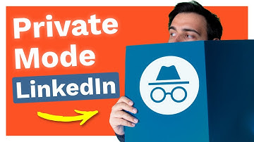 How to turn on the HIDDEN or PRIVATE MODE in LINKEDIN