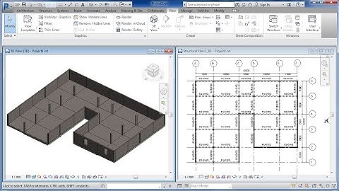 Autodesk Revit 2017 Tutorial-How to Draw Structural Wall and opening