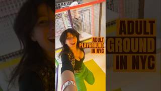 Adult Playground in New York City! 😱😍 #playground #exhibition #nyc #travelvlog