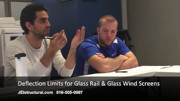 Deflection Limits for Glass Rail & Glass Wind Screens