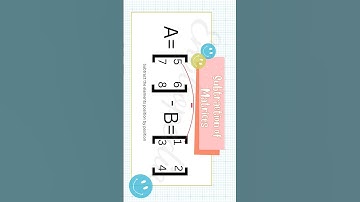 Subtraction of Matrices | Easy Steps & Examples | Engliopedia