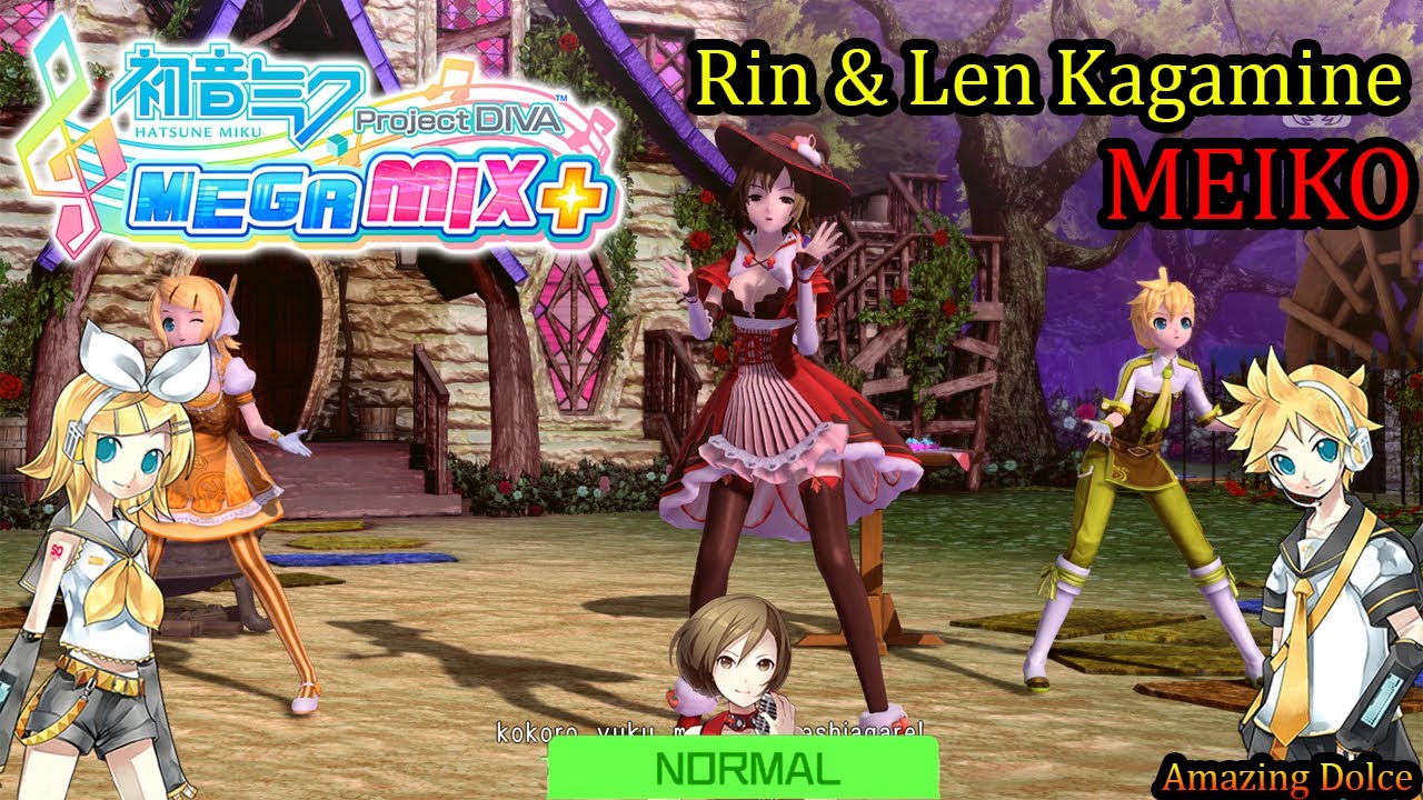 Project Diva Mega Mix+- MEIKO & Rin & Len Kagamine- Amazing Dolce