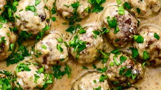 Keto Recipe - Swedish Meatballs A "Creamy & Meaty" Low-Carb Ground Beef Dish Keto Recipe Swedish Meatballs