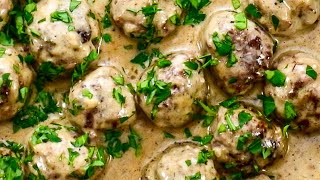 Keto Recipe  Swedish Meatballs A 'Creamy & Meaty' LowCarb Ground Beef Dish