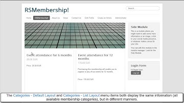 RSMembership! Frontend Presentation