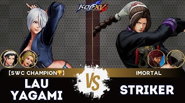 KOF XV ▰ LAUYAGAMI (Ángel/Hinako/Chizuru) 🆚 STRIKER (Duo Lon/Vice/Kukri)🎞️Replay Match - 12/25