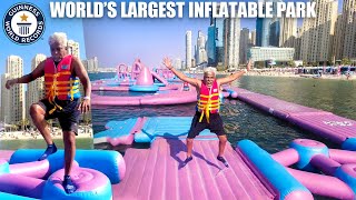 Semma Galatta 😂 at World's Largest Inflatable Water Park 💦🔥| AquaFun Water Park, Dubai