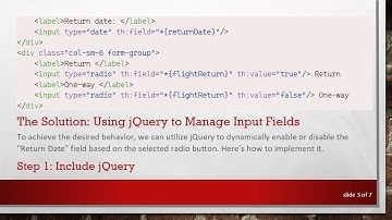How to Enable Input Fields Based on Radio Button Selection in Thymeleaf Forms
