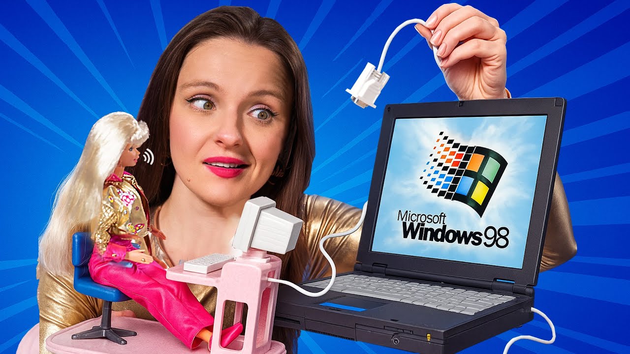Я ПОДКЛЮЧИЛА ЕЁ К КОМПЬЮТЕРУ 1998 ГОДА! Barbie Talk With Me 1997