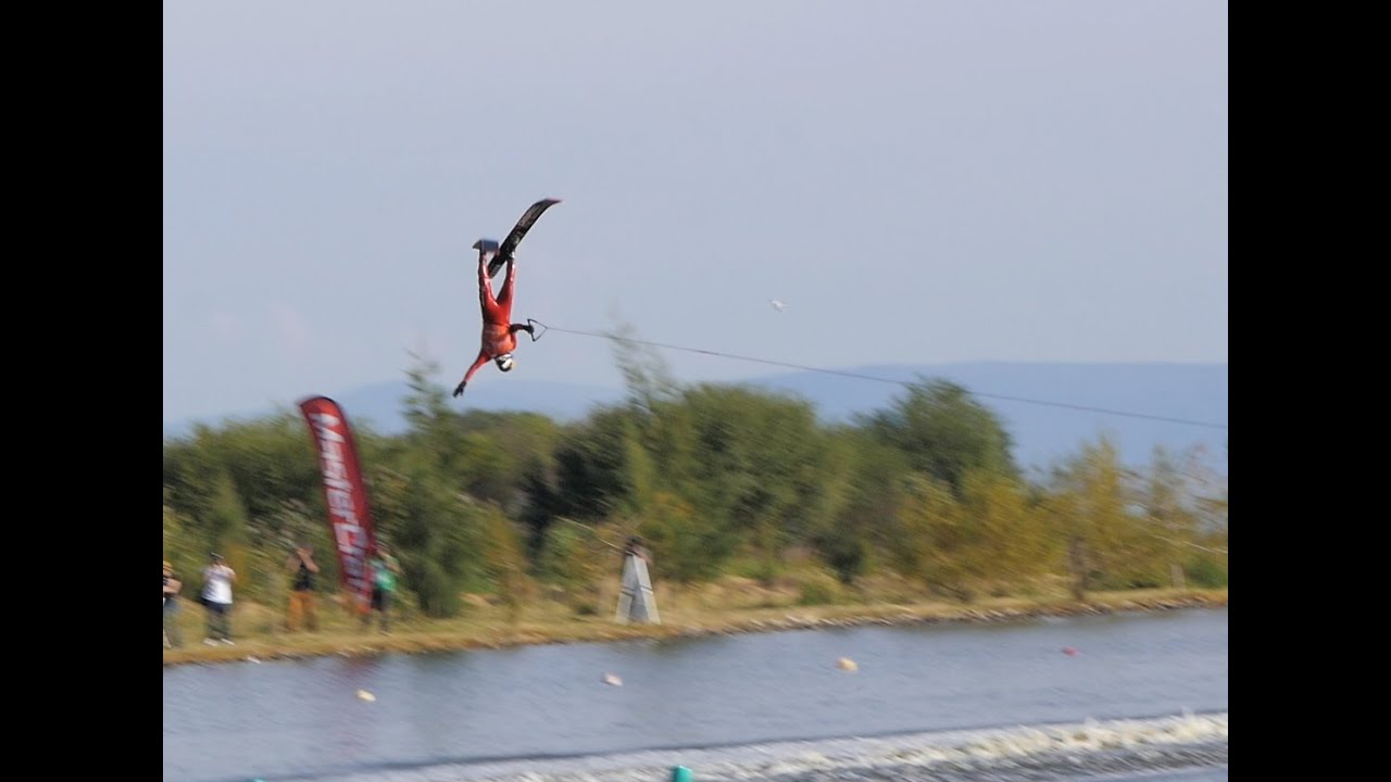 Jaret Llewellyn Ski Jump Crash Iwwf Waterski Championships 2015 inside Water Ski Jump Fails