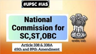 National Commissions For Sc, St And Obcs