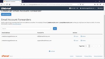 How to setup email forwarders in your cPanel / Roundcube email