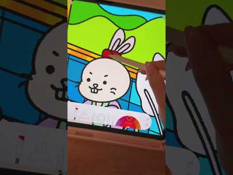 ASMR coloring IPAD AIR13💕✨🎀💛
