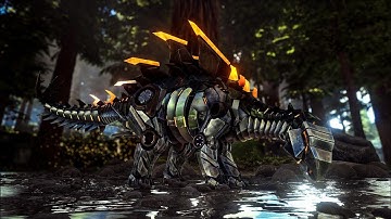 I tame a high level Tek stegosaurus 🥶 in ark ultimate mobile addition 😀😁 #16