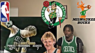 UNBELIEVABLE! | LARRY BIRD HIGHLIGHTS VS MILWAUKEE BUCKS! 1987 ECSF! | REACTION BOSTON CELTICS