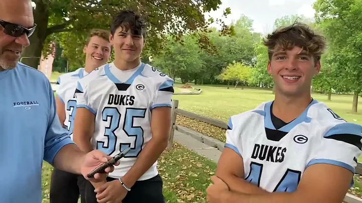 Jake Coquillard gets the word on Garber football