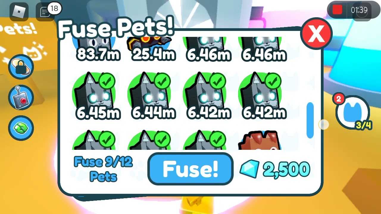 what if you fuse 3 reversed cat,5 cyborg fox,3 robot,6 cyborg fox and 3 cyborg fox |roblox pet sim x