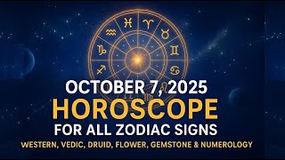 October 7, 2025 Horoscope for All Zodiac Signs | Western, Vedic, Druid, Flower &amp; Gemstone Astrology