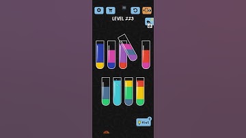 water color sort level 223 walkthrough solutions iOS