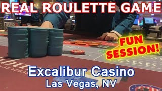 I LOVE THIS GAME! - Live Roulette Game #14 - Excalibur Casino, Las Vegas, NV - Inside The Casino