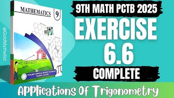 Class 9 Maths Chapter 6 Exercise 6.6 New book Punjab || ex 6.6 class 9 new book || Trigonometry