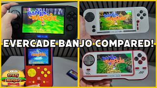 Evercade Banjo Kazooie im Vergleich – Evercade OG, Super Pocket, Evercade EXP-R, Evercade Nexus &...