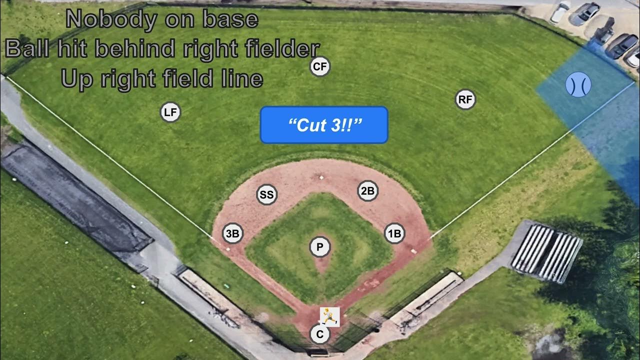 FULL Video Outfield to infield plays Cut 2, Cut 3, Cut 4“Double cuts” Relays, trailers