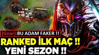 BENİ NEREYE YERLEŞTİRDİ 😲😲 !! RANKED 1. MAÇ ZED JUNGLE !! | Ogün Demirci