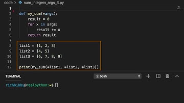 Unpacking With Asterisk Operators in Python